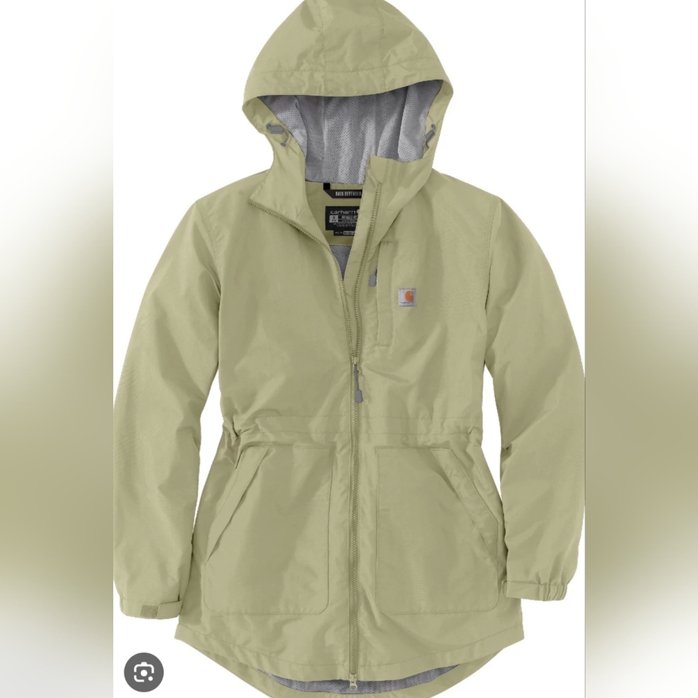 Carhartt Rockford Rain Defender Hooded Lightweight Coat Size XL MSRP $79.99